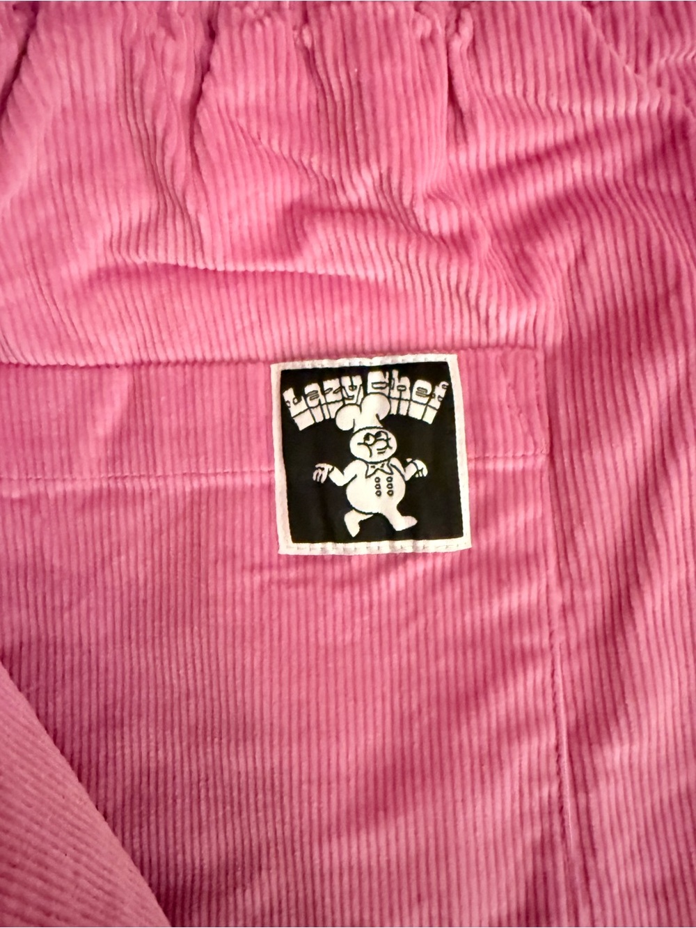 Lazy Oaf Pink Corduroy Joggers - Picture 4 of 4